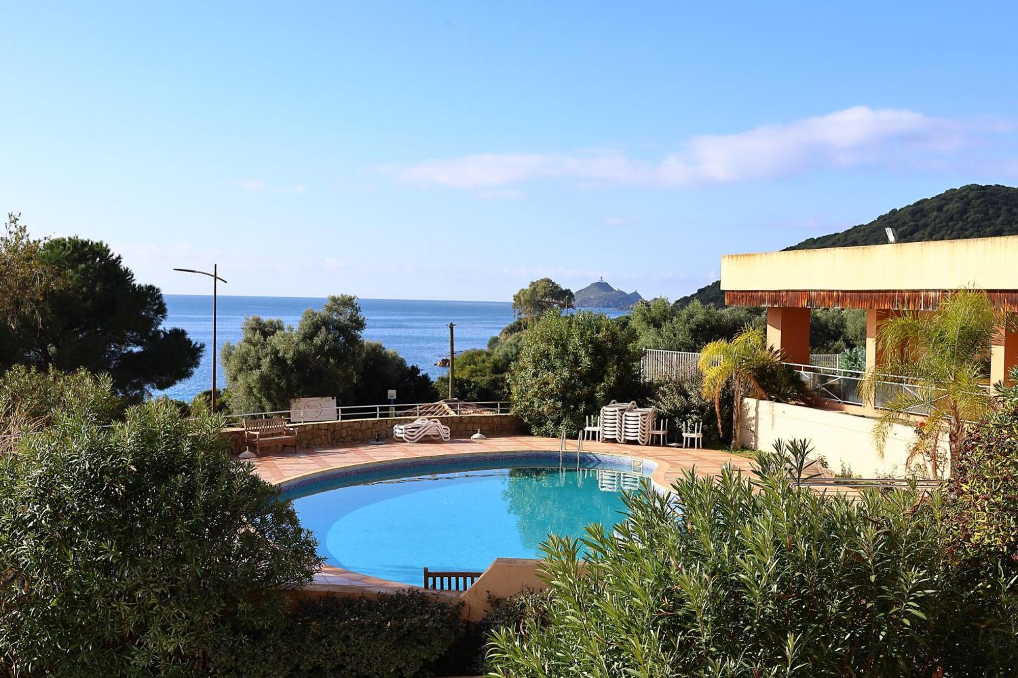 Superbe T2 Vue Mer - Piscine & Plage A 100M อฌักซิโอ้ ภายนอก รูปภาพ